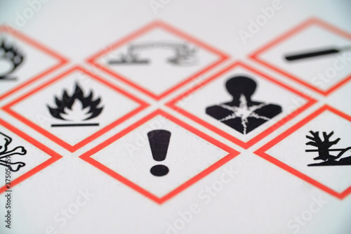 WHMIS 2015 SYMBOLS WORKPLACE HAZARDOUS MATERIAL INFORMATION SYSTEM. EXCLAMATION MARK FOCUSED SYMBOL. FOR INDICATORS AND FOR EMPLOYEE AND EMPLOYER. TOXIC MATERIAL. MAY CAUSE LESS SERIOUS HEALTH EFFECTS