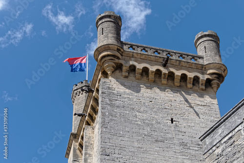 Tour et tourelles du château du duché d'Uzès - France