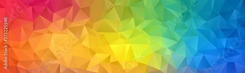 Abstract geometric polygon background wallpaper. Header cover with triangle shape low polly colorful