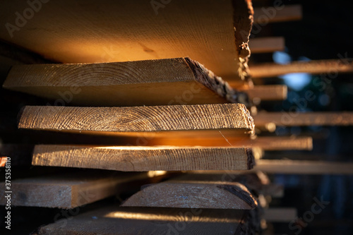 Stack of cut wood