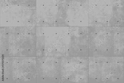 Realistic vector texture of concrete wall gray