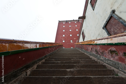 steps in an ancient temple, Chengde, Mountain Resort, north china