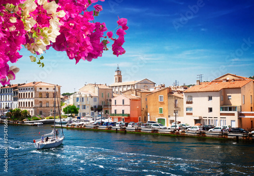 old harbor with boats Martigues, Provence, France