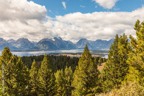 Scenic view of Jenny Lake and the Teton mountains in Grand Teton National Park