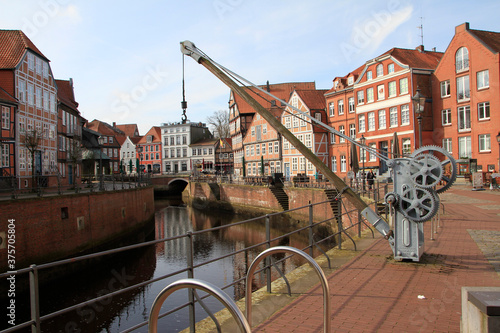 Stade, Fischmarkt, Hanseatic harbor, Lower Saxony, Germany, Europe