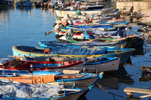 Fishing harbor of Bisceglie, Italy