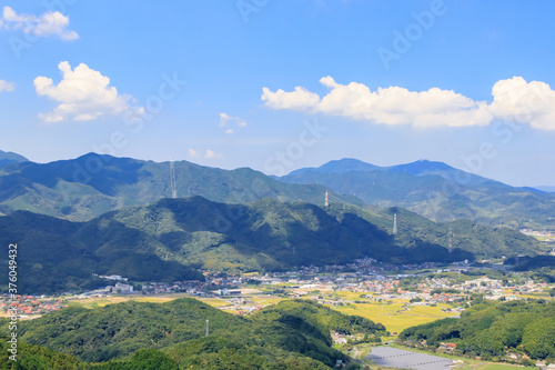平尾台から見た北九州市内 福岡県 Kitakyusyu city seen from Hiraodai Fukuoka-ken