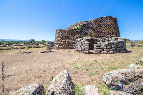 The nuraghe, ancient megalithic edifice found in Sardinia. Italy