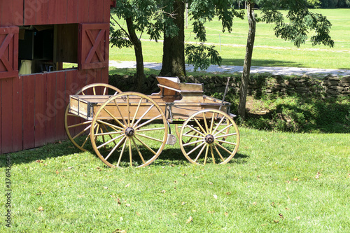 old farm wagon