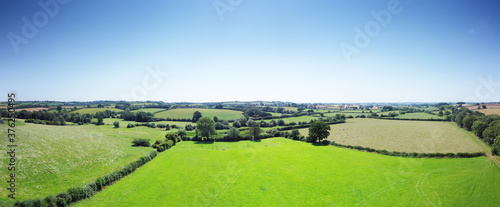above the countryside in oxfordshire