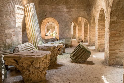 Underground of the Flavian Amphitheater (Pozzuoli), Italy