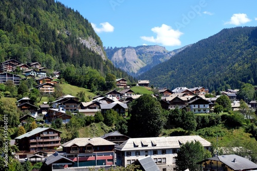 Village de Morzine dans les Alpes françaises