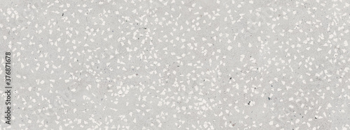 Grey mosaic stones background, terrazzo marble texture