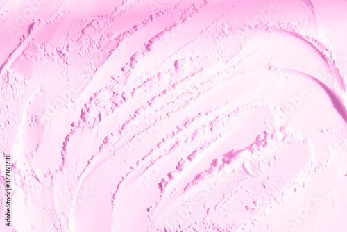 Abstract background from grinded pink powder or flour.