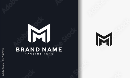 monogram letter MM logo