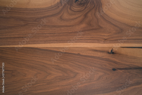 Texture of black walnut wood with some sapwood