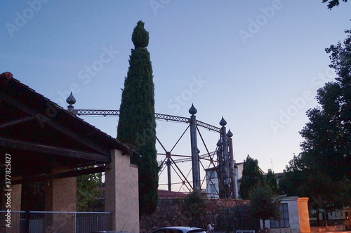 Former gasometer of Florence at sunset, Italy