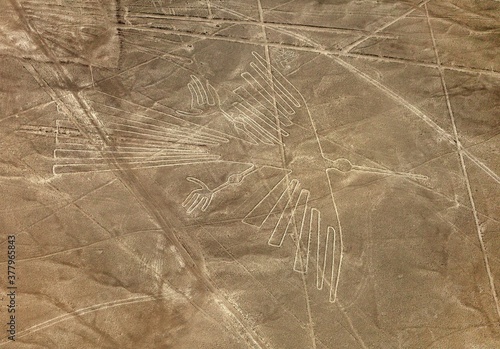 Condor geoglyph, Nazca mysterious lines and geoglyphs