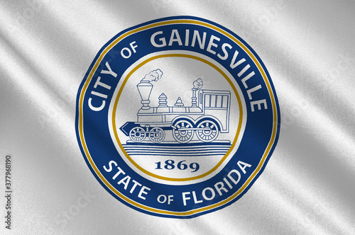 Flag of Gainesville in Florida, USA