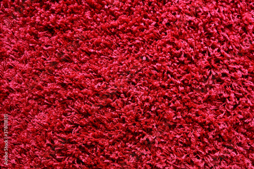 Red shag carpet