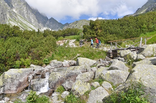 Dolina Mięguszowiecka Tatry Wysokie, Słowacja Tatry Słowackie, szlak na Rysy, góry w Europie, Tatransky Narodny Park