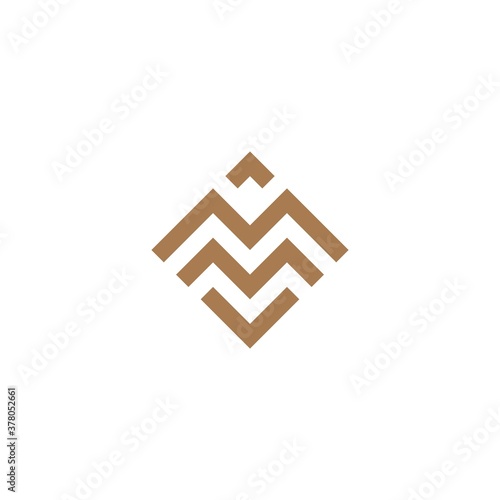 Letter M logo design vector template.Creative Letter M MM symbol