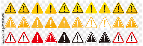 warning sign icon vector triangle