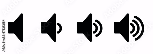 Volume icon icon, sound level, vector graphics