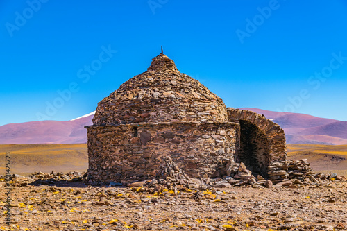 Stone Shelter at Arid Landscape, La Rioja, Argentina