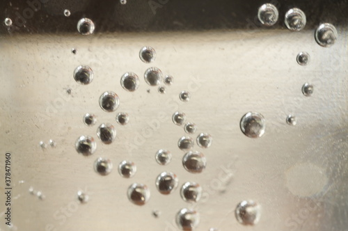 Air bubbles, bubbles in clean water