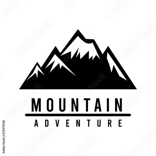 Mountain concept logo icon vector template.