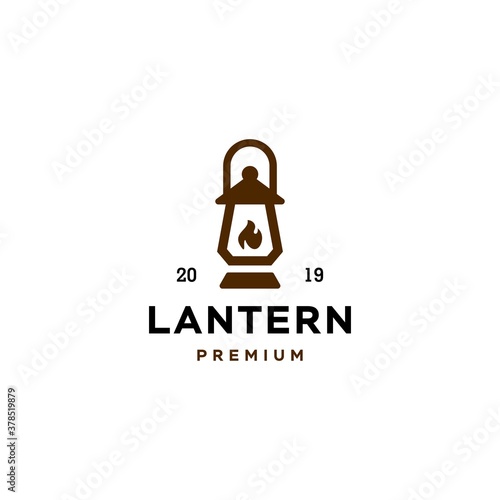 classic Lantern gas fire, street lamp, lantern post, Classic lamp logo icon design , Restaurant Vintage Logo design vector