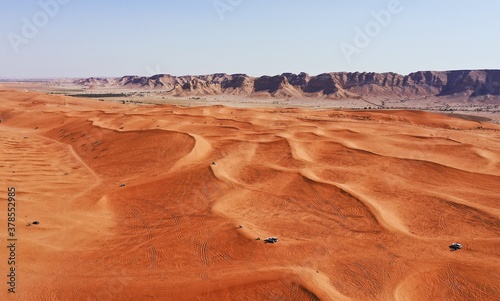 Beautiful Red Sand Dunes south of Riyadh in Saudi Arabia