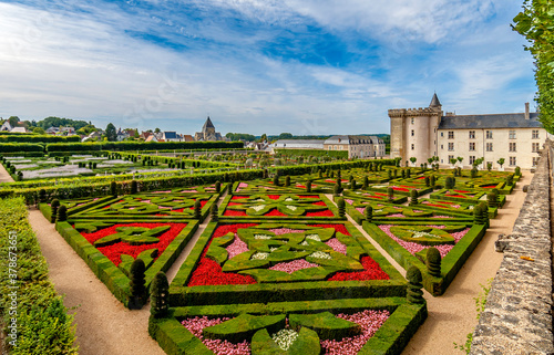 The beautiful Villandry gardens in France