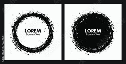 Vector Grudge Circles Graphic Elements