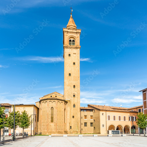 View at the Cathedral of Saint John the Baptist in Cesena - Italy