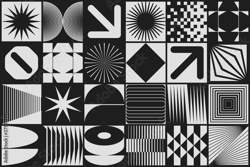 Swiss Design Abstract Geometric Pattern Graphics