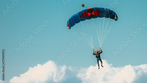 paraglider in the sky