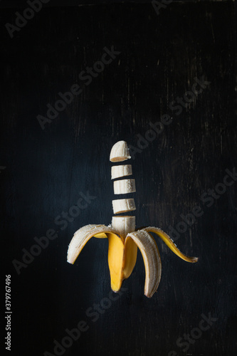 slice flying banana