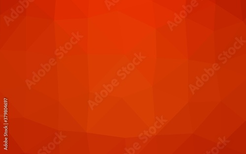 Light Orange vector triangle mosaic template. Colorful abstract illustration with gradient. Triangular pattern for your business design.