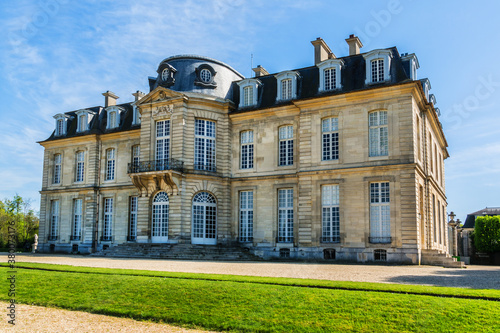 Chateau de Champs-sur-Marne, built in 1707, example of Classical architecture. Champs-sur-Marne - French town in eastern suburbs of Paris.