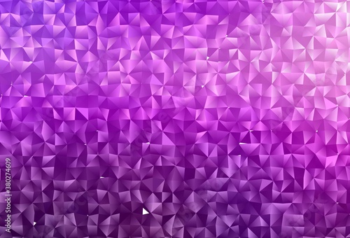 Light Purple vector abstract mosaic backdrop.
