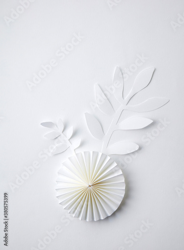 white flowers on a white background make paper