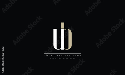 ub bu u b Letter Logo Design with Creative Modern Trendy Typography