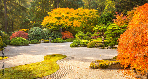 A Japanese garden in Portland, Oregon