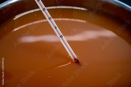 pasteurization of apple juice which is heated when freshly pressed