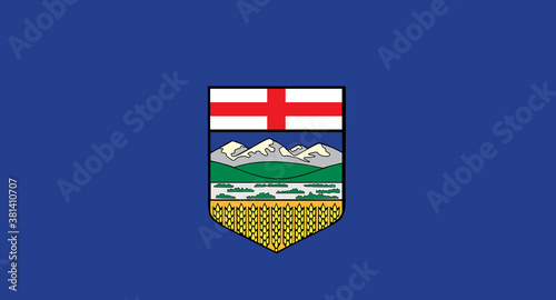 flag of Alberta vector illustration