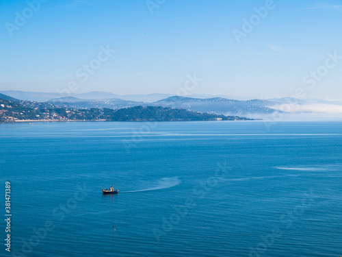 View of the gulf of Saint-Tropez, French Riviera, Côte d'Azur, France