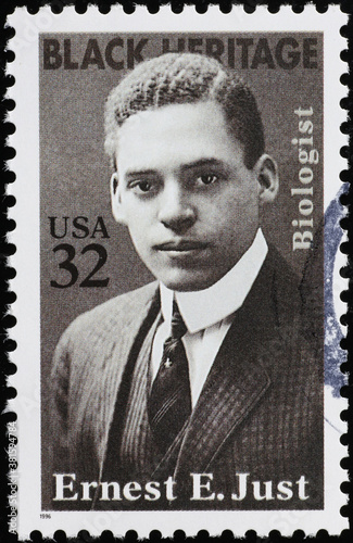 Black heritage, Ernest E. Just on american stamp