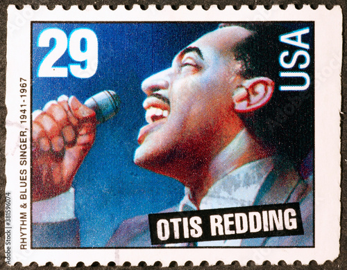 Otis Redding on american postage stamp